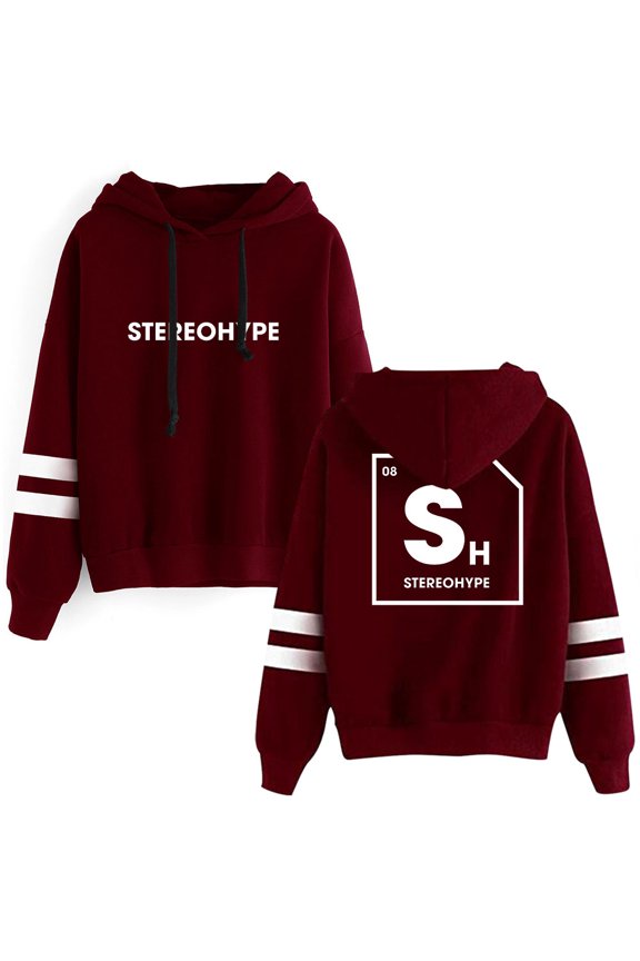 James Hype Stereohype Pocketless Parallel Bars Sleeve Sweatshirt Man/Woman Hip Hop Hoodies