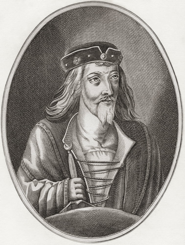 James I King of Scots 1394 Canvas Art - Ken Welsh Design Pics (24 x 32)
