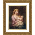 thumbnail image 1 of James John Hill 19x24 Gold Ornate Framed and Double Matted Museum Art Print Titled - Sweet Dreams (1868), 1 of 4