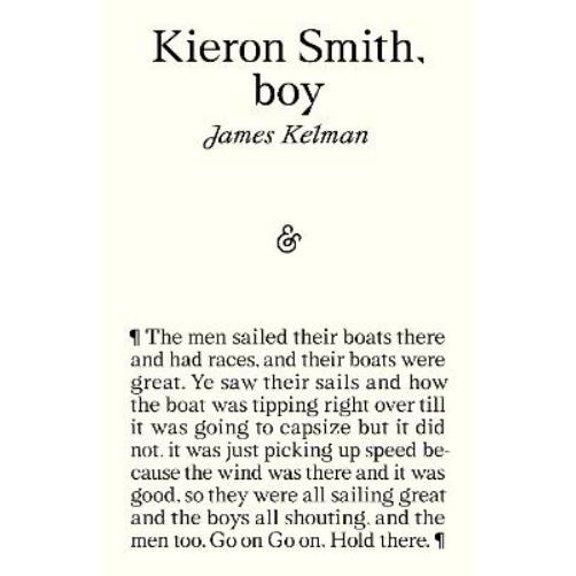 James Kelman Kieron Smith, boy (Paperback)