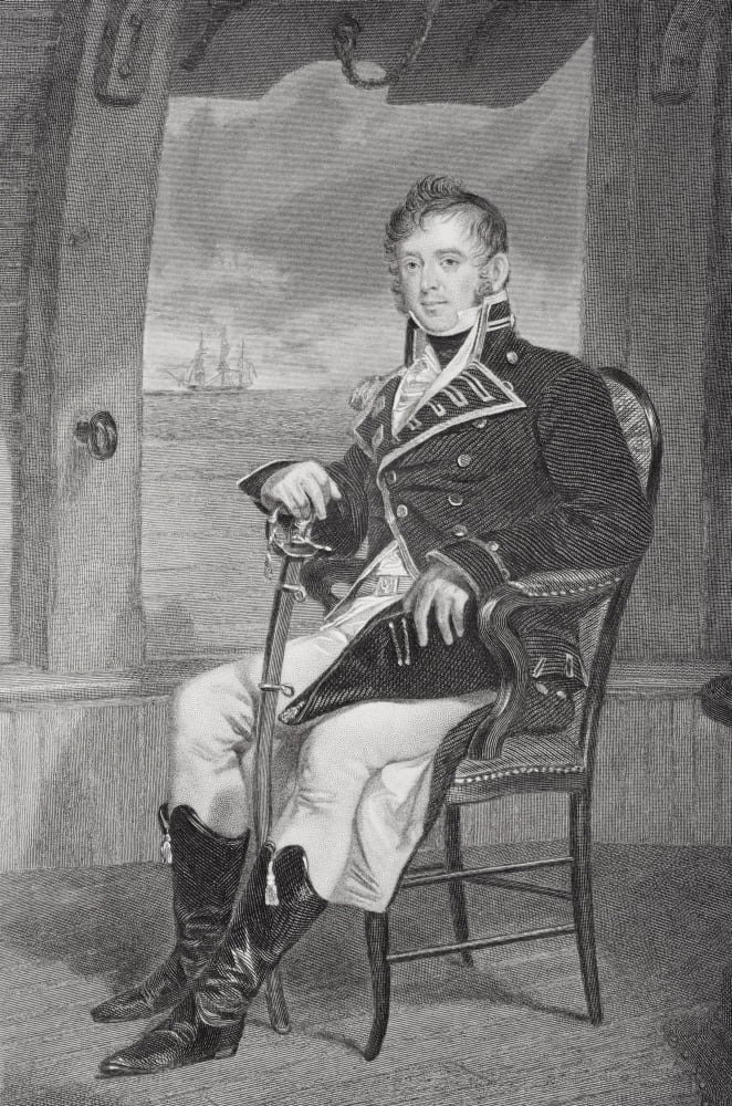 James Lawrence 1781-1813 American Naval Officer In War Of 1812From Painting By Alonzo Chappel Canvas Art - Ken Welsh Design Pics (22 x 34)