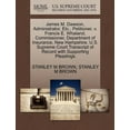 thumbnail image 1 of James M. Dawson, Administrator, Etc., Petitioner, V. Francis E. Whaland, Commissioner, Department of Insurance, New Hampshire. U.S. Supreme Court Transcript of Record with Supporting Pleadings, 1 of 1