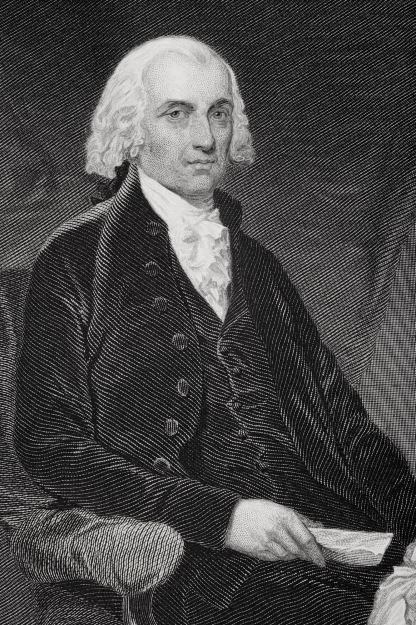 James Madison 1751-1836 Fourth President Of The United States 180917 From Painting By Alonzo Chappel Canvas Art - Ken Welsh Design Pics (22 x 34)