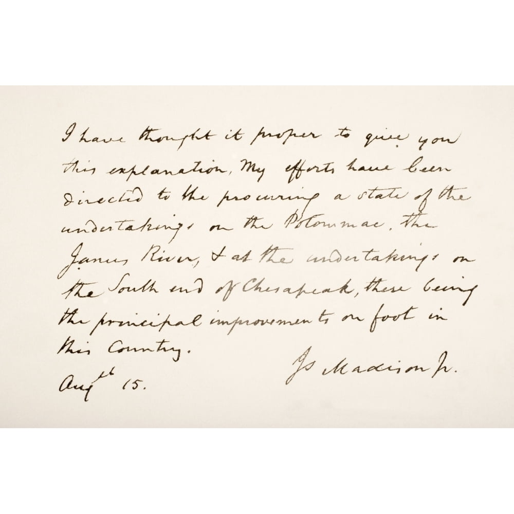 James Madison 1751 - 1836. Fourth President Of The United States Of ...