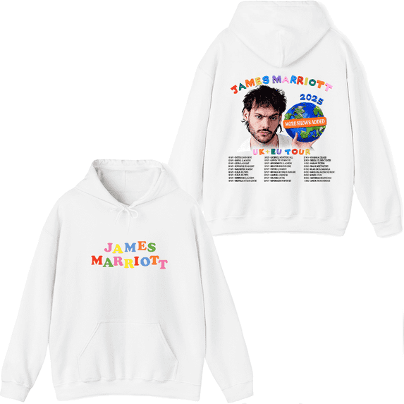James Marriott 2025 Tour Graphic Hoodie - Unisex Long Sleeve Pullover