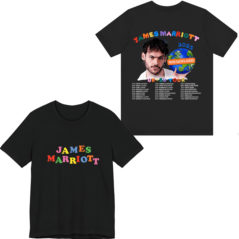 James Marriott Merch 2025 Tour T-shirt Unisex Men Women Shirt