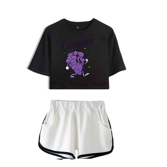 James Marriott Merch Grapes Crop Top Fashion T-shirt Women Girl Short Sleeve Graphic Suits