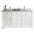 thumbnail image 1 of James Martin 238-104-V60D-CWH-3CAR 60 Inch Vanity With Carrara White MarbleTop, 1 of 6