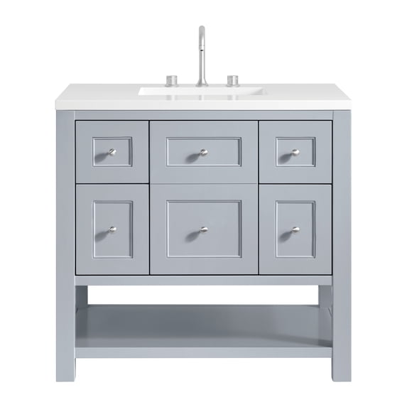 James Martin Vanities 330-V36-3Wz Breckenridge 36" Free Standing Single Basin Poplar Wood