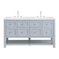 thumbnail image 1 of James Martin Vanities 330-V60d-3Wz Breckenridge 60" Free Standing Double Basin Poplar Wood, 1 of 7