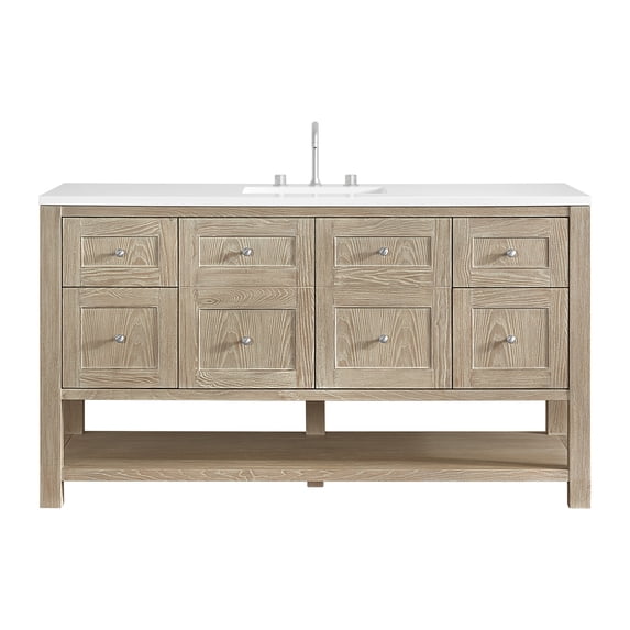 James Martin Vanities 330-V60S-WWO-3WZ Breckenridge 60" Free Standing Single Basin Poplar