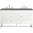 thumbnail image 1 of James Martin E645-V60D-GW-3CBL Double Vanity Cabinet Glossy White w/ Blue Top, 1 of 4