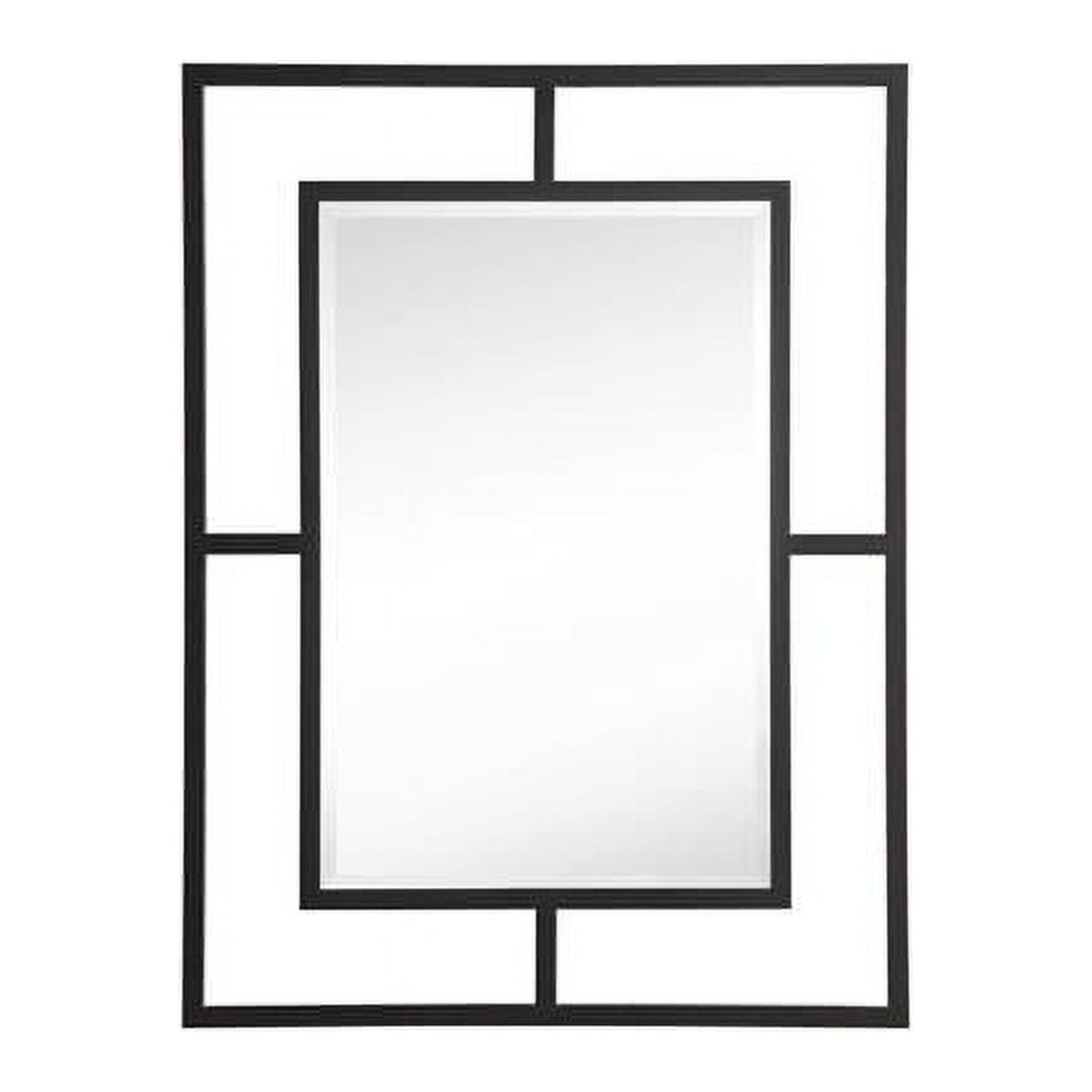 Elegant Matte Gold Rectangular Vanity Mirror with Stainless Steel Frame