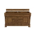 thumbnail image 1 of James Martin Furniture 147-114-5671-3OCAR 60 in. Brookfield Country Oak Double Bathroom Vanity with 3 cm Carrara White Top & Oval Sink, 1 of 7