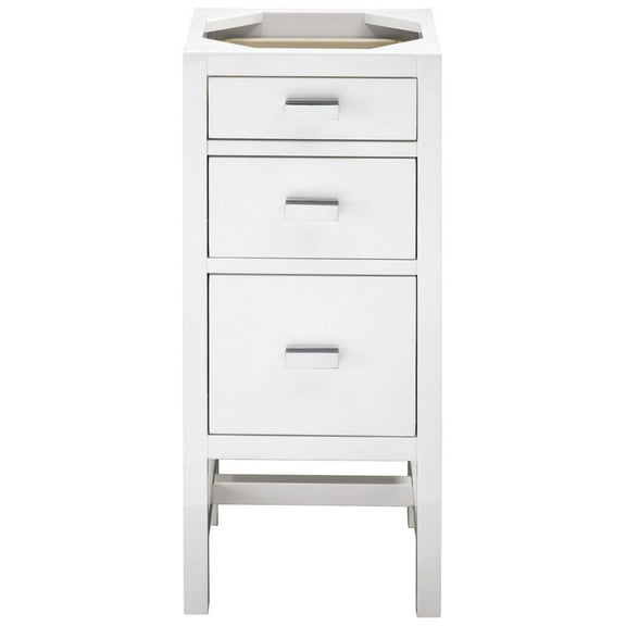 James Martin Vanities Addison 15"  Base Cabinet w/ Drawers, Glossy White