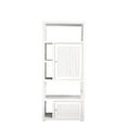 thumbnail image 1 of James Martin Vanities Athens 30" Bookcase Linen Cabinet (double-sided), Glossy White, 1 of 9
