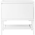 thumbnail image 1 of James Martin Furniture  35.4 in. Milan Single Vanity Cabinet, Glossy White, 1 of 3