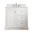 thumbnail image 1 of James Martin Furniture  36 in. De Soto Single Vanity with 3 cm Ethereal Noctis Quartz Top, Bright White, 1 of 1
