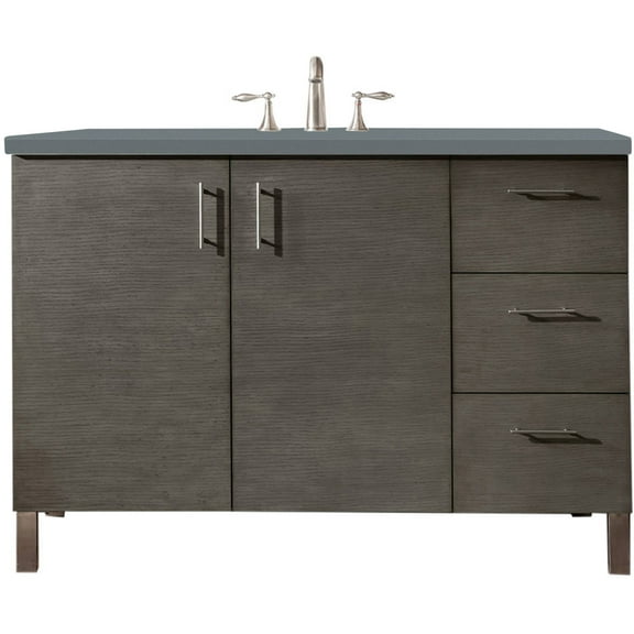 James Martin Vanities 850-V48-3Cbl Metropolitan 48" Wall Mounted Or Free Standing Single