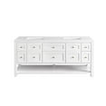 thumbnail image 1 of James Martin Furniture  72 in. Breckenridge Double Vanity with 3CM White Zeus Top, Bright White, 1 of 1