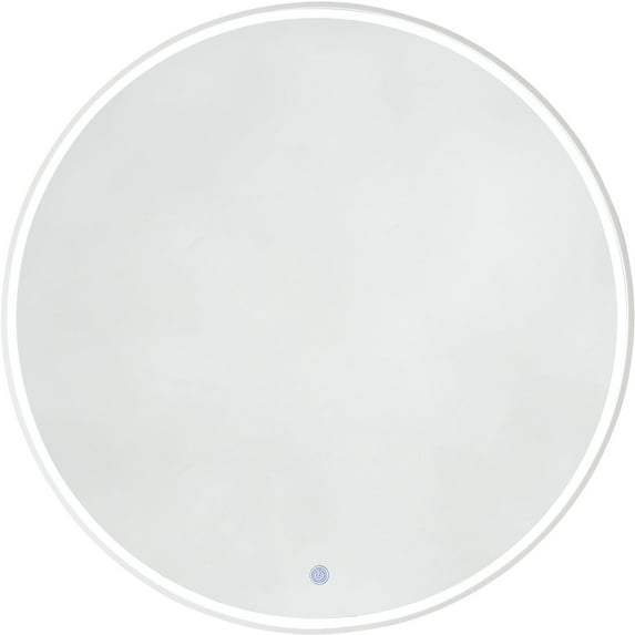 James Martin Furniture 933-M42-GW 42 in. Cirque Mirror, Glossy White