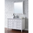thumbnail image 1 of James Martin Furniture Brittany 48" Single Cabinet, Cottage White, 1 of 11