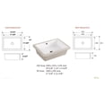 thumbnail image 1 of James Martin Large Rectangular Ceramic Sink, White, SNK-RCT-WHT, 1 of 1