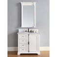 thumbnail image 1 of James Martin 238-105-V36-CWH-2DSC 36 Inch Vanity With Santa Cecilia Granite Top, 1 of 11