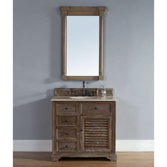 James Martin Vanities 238-104-551-2CAR Driftwood Savannah 36" Free Standing Single Basin