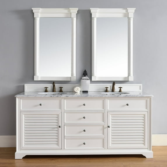 James Martin Savannah 72 in. Double Bathroom Vanity