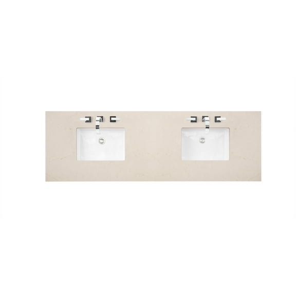 James Martin Vanities 050-S72-Emr 72" Quartz Double Vanity Top - Eternal Marfil