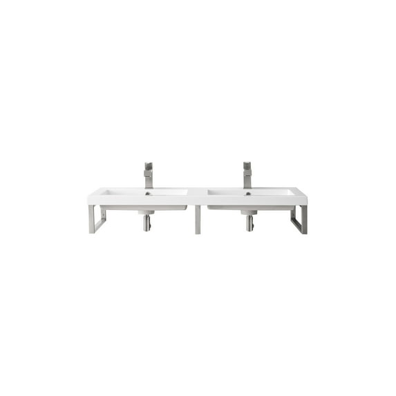 James Martin Vanities 055BK18BNK47WG2 Boston 47-5/16" Rectangular Porcelain Console