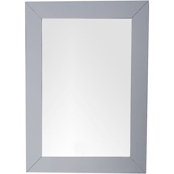 James Martin Vanities 148-M29-SL Weston 29 in. Rectangular Mirror, Silver Gray