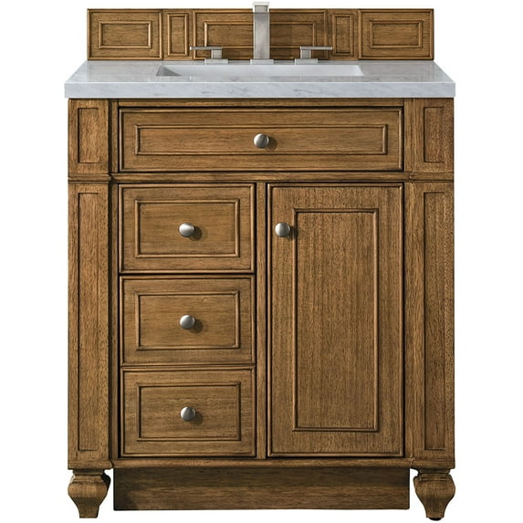 James Martin Vanities 157-V30-3Car Bristol 30" Free Standing Single Basin Hardwood Vanity