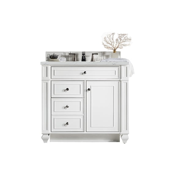 James Martin Vanities 157-V36-BW-3ENC Bristol 36" Free Standing Single Basin Vanity Set -