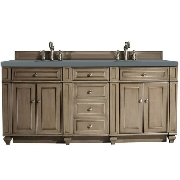 James Martin Vanities 157-V72-3Cbl Bristol 72" Free Standing Double Basin Vanity Set -
