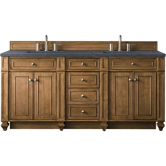 James Martin Vanities 157-V72-3Csp Bristol 72" Free Standing Double Basin Hardwood Vanity