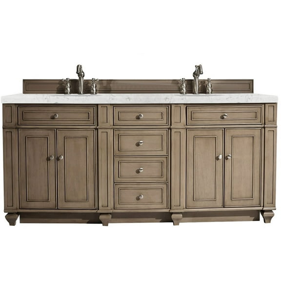 James Martin Vanities 157-V72-3Ejp Bristol 72" Free Standing Double Basin Hardwood Vanity