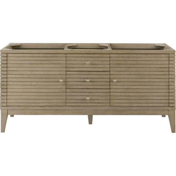 James Martin Vanities 210-V59d Linear 59" Double Free Standing Wood Vanity Cabinet Only -