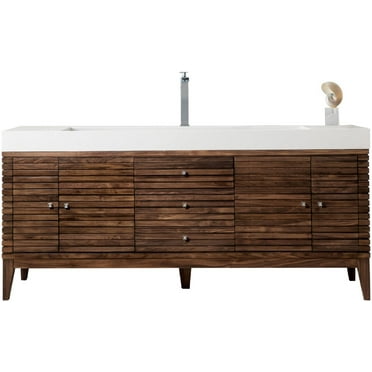 James Martin Vanities 210-V72s-Gw Linear 72" Single Basin Wood Vanity Set - Wood