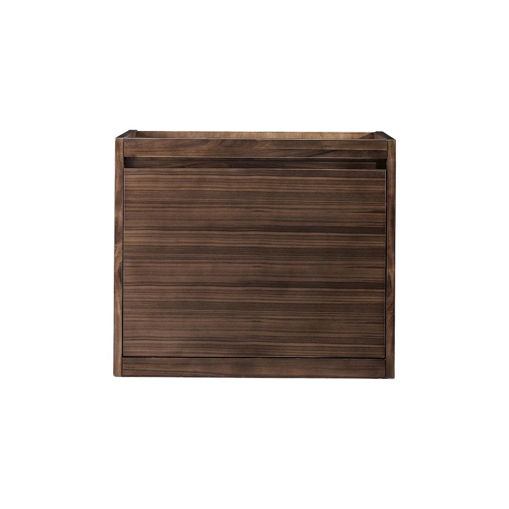 Mantova 24" Mid-Century Walnut Wall-Mount Single Vanity Cabinet