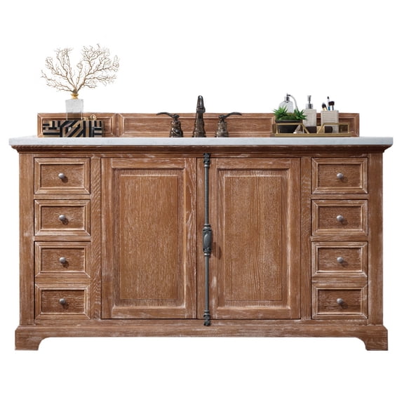 James Martin Vanities 238-105-531-2DSC Driftwood Providence 60" Free Standing Single Basin