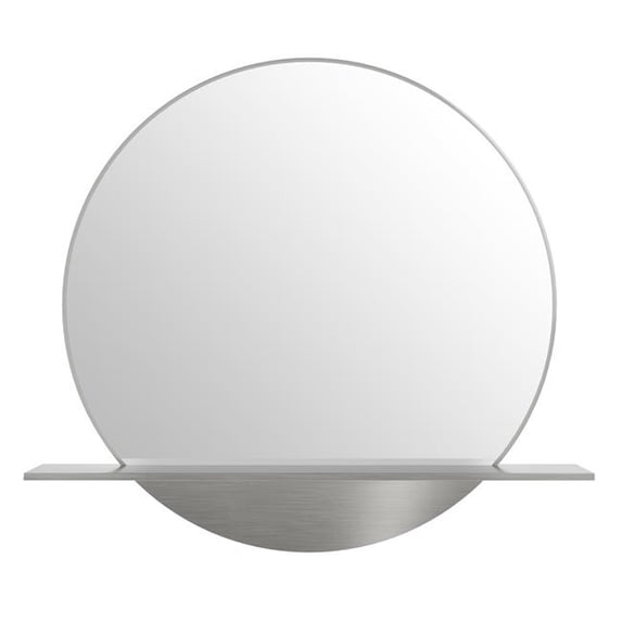 James Martin Vanities 909-M24-BNK 24 in. Platform Mirror - Brushed Nickel