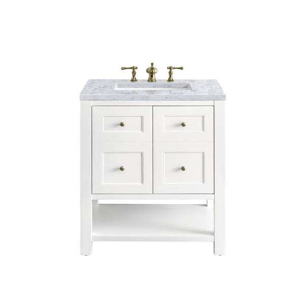 James Martin Vanities 330-V30-3Car Breckenridge 30" Free Standing Single Basin Poplar Wood