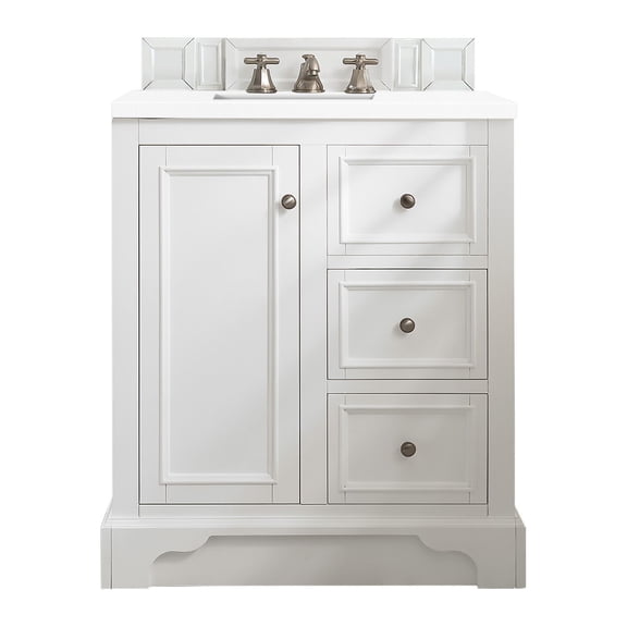 James Martin Vanities 825-V30-BW-3WZ De Soto 30" Free Standing Single Basin Vanity Set -