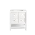 thumbnail image 1 of James Martin Vanities 330-V30-BW-3WZ 30 in. Breckenridge Single Vanity with 3CM White Zeus Top  Bright White, 1 of 7