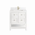 thumbnail image 1 of James Martin Vanities 330-V30-BW-1WZ Breckenridge 30" Free Standing Single Basin Poplar, 1 of 7