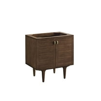 James Martin Vanities 30" Single Vanity Cabinet, Mid-Century Walnut