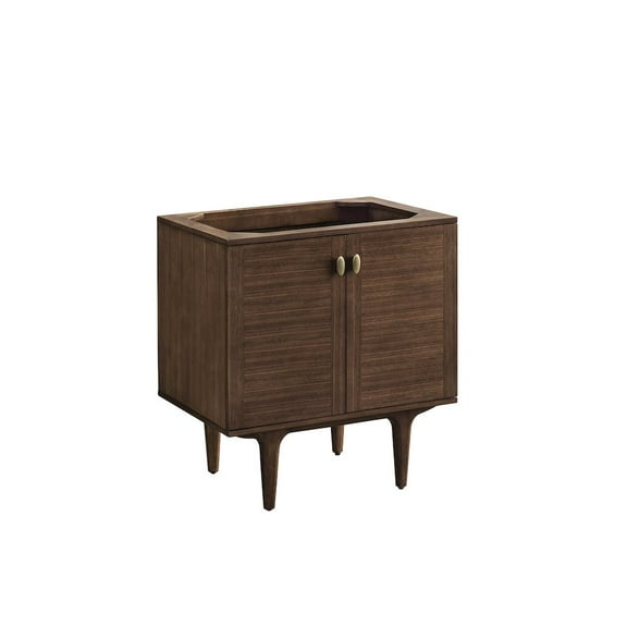 James Martin Vanities 30" Single Vanity Cabinet, Mid-Century Walnut