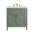 thumbnail image 1 of James Martin Vanities 305-V30-3Enc Chicago 30" Free Standing Or Wall Mounted Single Basin, 1 of 7